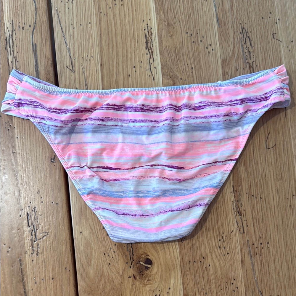 Victoria's Secret Pink and White Bikini Bottom